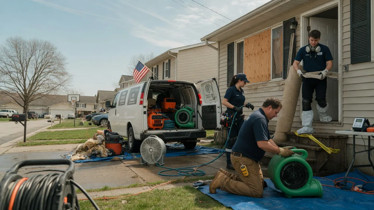 Water Damage Restoration in South Range, WI near me